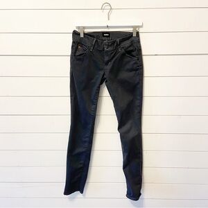 Hudson | Collin Flap Low Rise Skinny Jean Faded Black Size 26
